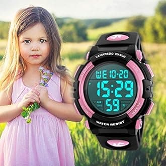 Kids Watch,Boys Watch for 3-15 Year Old Boys,Digital Sport Outdoor Multifunctional Chronograph LED 50 M Waterproof Alarm Calendar Analog Watch for Children with Silicone Band,Kids Gift