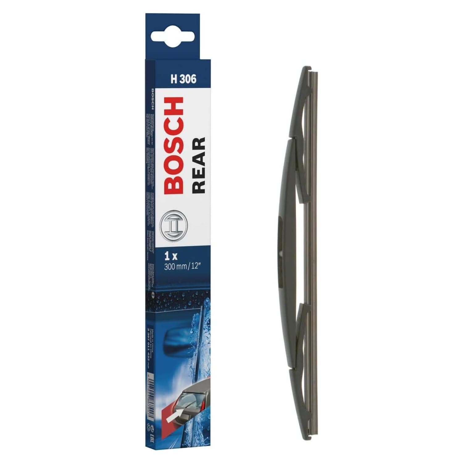 BOSCH H306 Rear Wiper Blade; 12" - Single