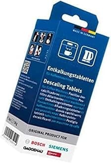 Siemens Descaler for Coffee Machine, Kettles and Hot Water Dispensers (6 Descaling Tablets)