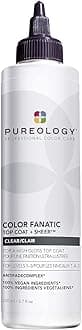 Pureology Color Fanatic Top Coat + Sheer Clear Hair Toner | Hair Gloss Treatment | Clear Hair Glaze for Brunette & Black Hair | 6.7 Fl Oz