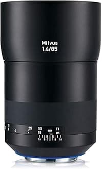 ZEISS Milvus 85mm f/1.4 Full Frame Camera Lens for Canon EF-Mount ZE, Black