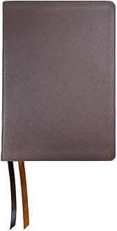 NASB Large Print Ultrathin Reference Bible, Dark Brown, Genuine Cowhide Leather, 1995 text