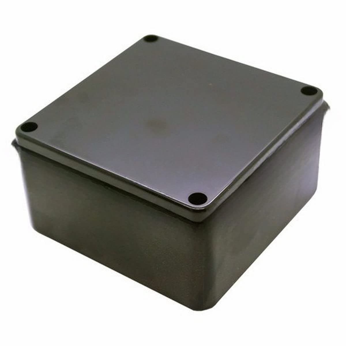 PVC Electrical Junction Box Enclosure for Electrical Multipurpose Use - Black 6"x 6"x 3"
