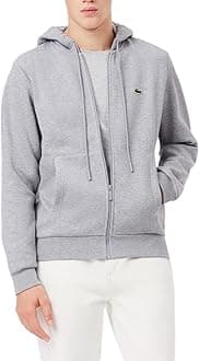 mens Classic Fit Hooded Zippered Sweatshirt