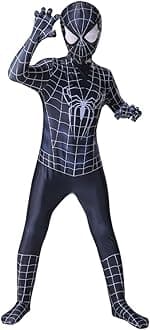 Yalla Baby Kids Superhero Suits 3D Style - Spider Costume Kids Superhero Suit | Spiderman Costume | Black Costume | Halloween Costume (SM005)