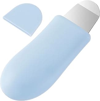 PAGOW Blackhead Remover Tools with Cap, Plastic Nose Blackhead Removers, Deep Clean Skin Spatula, Mild and Safe Face Scraper for Men and Women (1 Pcs, Blue)