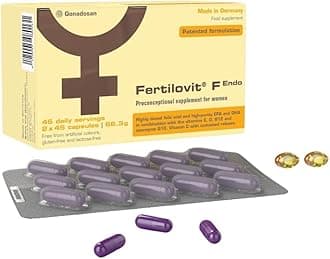 F Endo - Food Supplement - Specially Developed with Anti-Inflammatory and Antioxidant Nutrients - Ideal for Conception Support - 90 Capsules