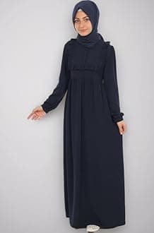 Muslim Closet� Abaya for Young Girls Age Below 14 Years | Kids Abaya with Ruffled Design over chest | Baby Girl Burqa Design (MC-KRFL001)