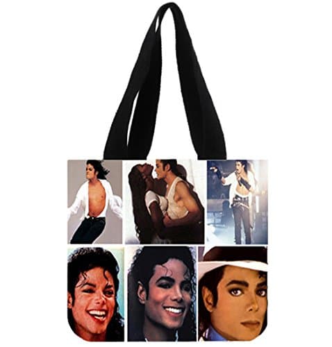 Talented Michael Jackson Two Sides Custom Cotton Canvas Cool Shopping Tote Bag Fashionable Shopping