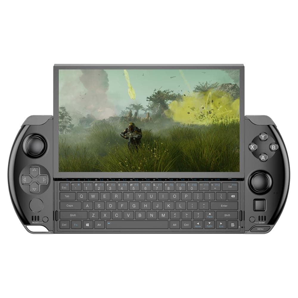 GPD WIN 4 2024 handheld gaming PC with AMD Ryzen 7 8840U, 8C/16T, 5.1GHz, Radeon 780M, 32GB LPDDR5X RAM, 2TB SSD, 6" 1080P display, OcuLink slide up backlit keyboard, the best portable gaming console