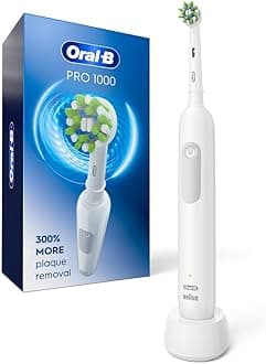 Oral B White Pro 1000 Power Rechargeable Electric Toothbrush for adults, Powered by Braun,pack of 1