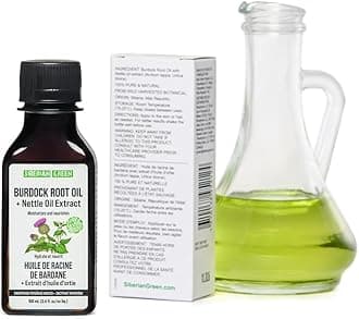 Siberian Green Burdock Oil with Nettle Oil Extract 100ml Natural Hair Loss Burdock Root Care Anti-Dandruff Scalp Stimulates Growth