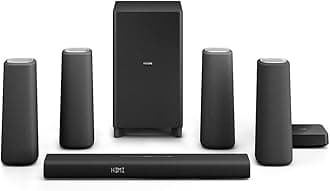 Philips CSS5530B/37 Zenit Cinema Speakers (Black)