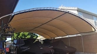 Patio 6' x 201' Sun Shade Fabric Roll 6/8/12 FT Shade Cloth for Patio, Outdoor Mesh Sail Sun Shades Canopy Replacement Pergola Cover for Backyard Deck Porch, Light Gray