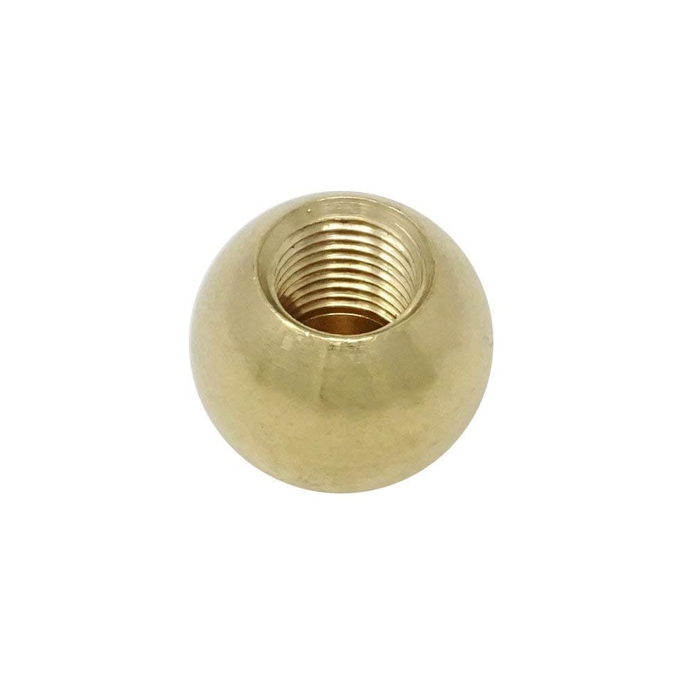 Brass Ball Diameter 20 mm M10 x 1 Bag Thread Pack of 2 Turning Part Threaded Ball Turning Part Raw