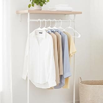 Utopia Home Clothes Hangers 100 Pack - Plastic Hangers Space Saving - Durable Coat Hanger with Shoulder Grooves (White)