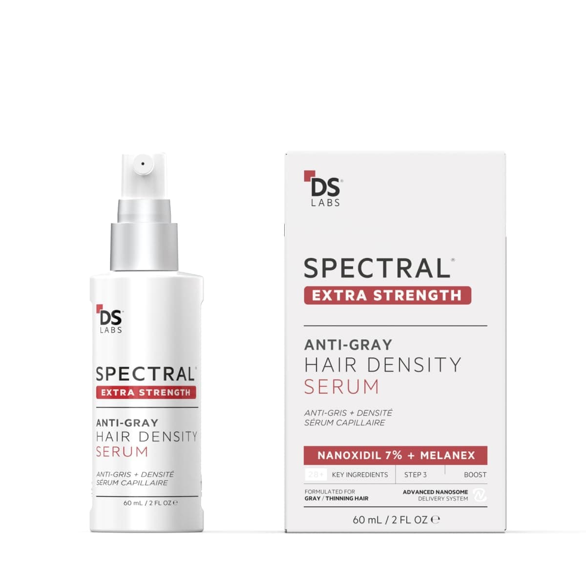 Spectral.DNC-S Anti-Gray, Extra Strength Leave In Serum to Support Hair Growth for Men and Women - Color Restorer, Hair Loss and Thinning Hair Serum for Fuller Hair, 2 Fl Oz (60mL)