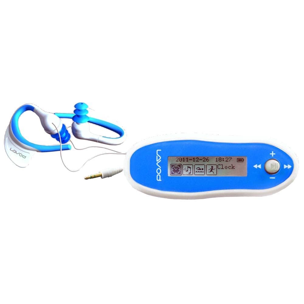 Three-in-one Waterproof MP3 player, Pedometer and Laps counter - 4 GB MP3 Player for Underwater Swimming/Sports and Outdoor Biking, Includes waterproof ear-buds and regular ear Headphones