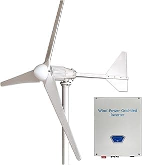 DELURA 10KW On-Grid Wind Turbine Generator 48V/96V MPPT Controller Inverter for Marine/Home Charging