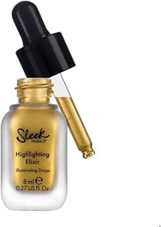 MakeUP Highlighting Elixir, Liquid Highlighter Illuminating Drops For a Radiant Glow, Drippin (Yellow Gold), 8ml