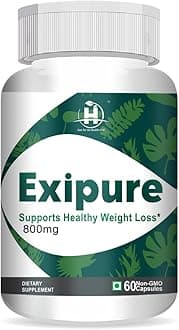 Healthy Nutrition - Just for the Health of it Exipure with Perilla 150mg & Kudzu 150mg | Fat Burner for Unisex Targets Stubborn Belly Fat | Boosts Metabolism Green Vitamins Weight Management 60 Capsul