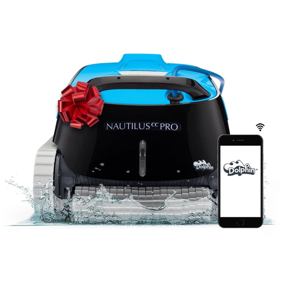 Dolphin Nautilus CC Pro Wi-Fi Automatic Robotic Pool Vacuum Cleaner, Wall Climbing, Waterline Scrubber Brush, Ideal for In-Ground Pools up to 50 FT in Length