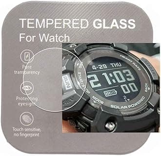 [2-Pcs ] Glass Screen Protector For GBD-H1000-1JR Watch,2.5D Rounded Edges 9H Premium Real Tempered Protector Anti Scratch,Anti-fingerprint Bubble-free For【GBD-H1000】
