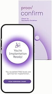 Proov Confirm Implantation & Pregnancy Readiness Test - FDA Cleared Advanced Women’s Fertility Kit - Exclusive Progesterone Scoring System -1 Kit -Fertility & Hormone Tracker -Use with Ovulation Tests