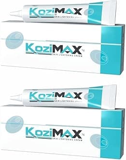 Kozimax Skin Brightening Cream 9g Pack of 2 | Helps Reduce Dark Spots, Pigmentation & Uneven Skin Tone | Lightweight, Fast Absorbing Formula | With Kojic Acid Dipalmitate, Vitamin C & Arbutin