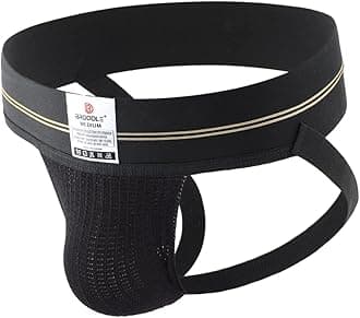 Men's Jockstrap Stretchy Nylon Mesh Pouch Performance Workout Athletic Supporters for Men