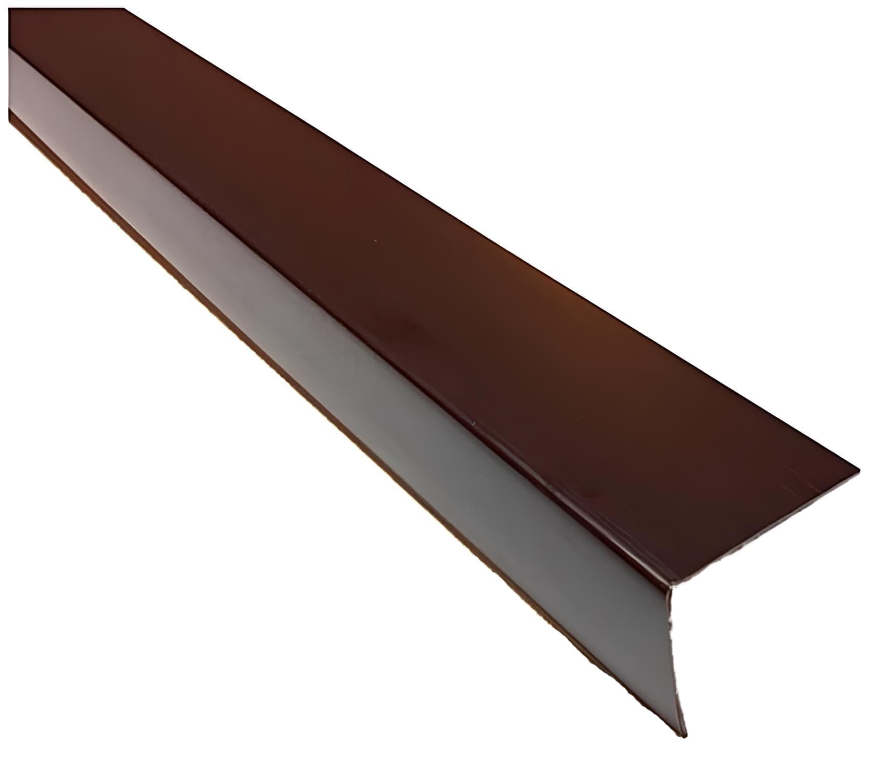 Brown Plastic PVC Corner 90 Degree 2.5 Meters Angle Trim Wall Corner Guard Edge Protector TMW Profiles (10mm x 10mm x 2.5M)