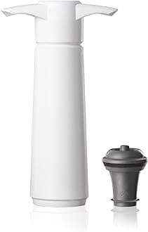 Original Wine Saver with 1 Vacuum Bottle Stoppers – White Wine Preserver Pump for Red or White Wine – Manual Air Remover System – Airtight Seal – Keep Wine Fresh Longer
