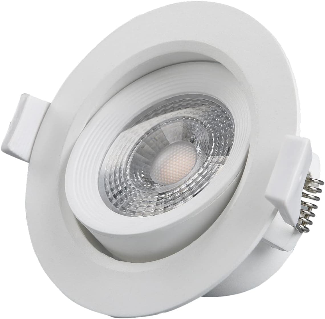Adjustable Round LED Downlight 7W 240VAC -White Ceiling Spotlight IP40 Rated | For Indoor Home & Office Use (6500K-Day Light-)