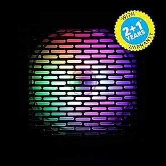 ZEBRONICS VS500Z 500W Premium Power Supply with Silent 120mm RGB Fan, Long Flat Cables, PCIe x 1, SATA x 4, 12V 32A (Max.), Over Voltage/Over Current/Short Circuit Protection (White)