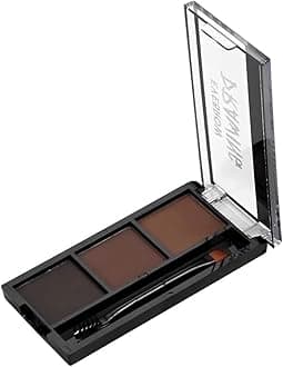 Eyebrow Powder Kit | Powder With Brush | Long-Lasting | Natual Looking Brows | Rich Color Payoff | Shaped & Defined Brows | Available in 3Shades | Waterproof and smudgeproof | Brown