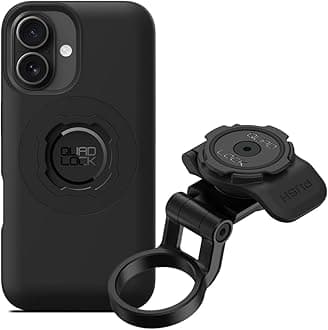 Quad Lock Stem Cap Mount (Adjustable) Bike Kit with iPhone 16 MAG Phone Case