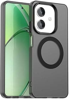 Compatible with Oppo A3x 4G Case Cover,Supports Wireless Charging,Shockproof Magnetic Phone Case，Compatible with Oppo A20 Case Black