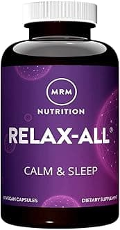 MRM Nutrition Relax-All® | Dietary Supplement for Better Sleep | with GABA, L-Theanine & Ashwagandha | Drug-Free, Non-Habit Forming | Non-GMO | Vegan + Gluten Free | 15 Servings