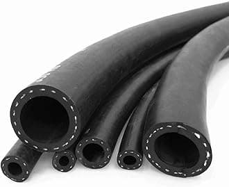 Reinforced Rubber Fuel Hose Pipe (1m, 12.7mm ID - 20mm OD), Textile Reinforced Rubber Hose Pipe, SAE J30 R6 Rated