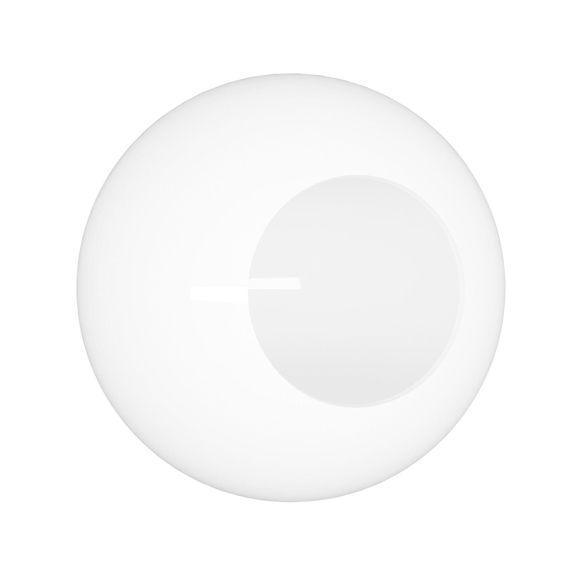 KASTLITE 12" White Acrylic Lamp Post Globe | Smooth Textured with 5.25" Neckless Opening | Manufactured in the USA