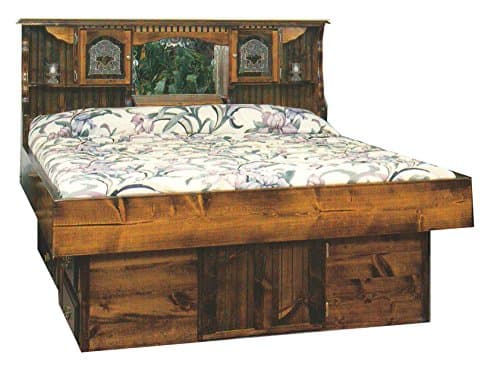 Strobel Organic Independence Complete Waterbed Premium Solid White Pine Walnut Finish King