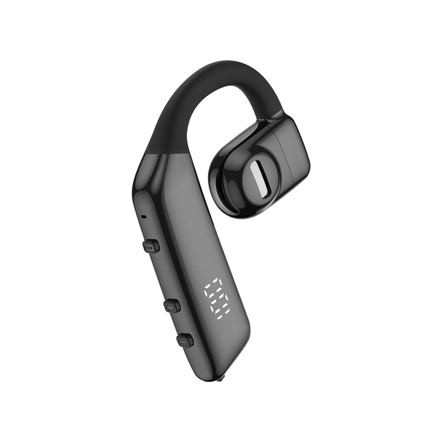 Bluetooth earpiece V5.3 Single Ear Bluetooth Headset, with Noise Cancellation and Microphone Compatible, Talk time of 30 Hours Bluetooth Phone Headset, Available for iPhone and Android.