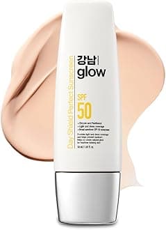 Day Shield Perfect Sunscreen SPF 50 - Effortless Tinted Sunscreen with Zinc Oxide, Sheer Moisturizer for face, Quick Absorption, Broad Spectrum, All Skin Types, Korean Skincare, 1.7floz