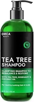 Tea Tree Shampoo, Tea Tree Oil Shampoo for Women, Tea Tree Special Shampoo Dandruff Shampoo for Oily Hair, Dry Scalp - Natural Shampoo for Men & Women 16oz