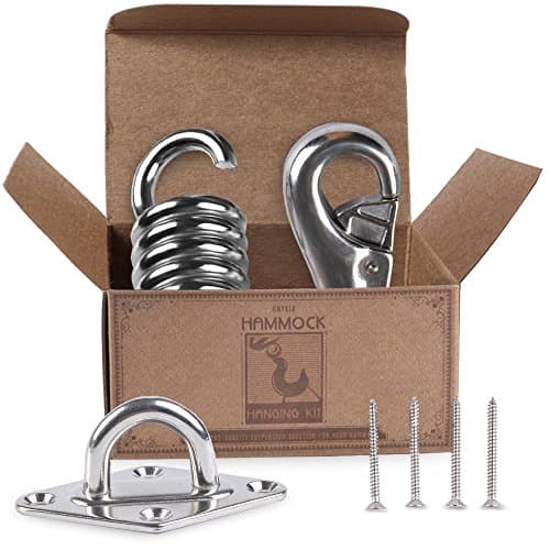 Hammock 500 LB Capacity Hanging Kit - Ideal for Use with Your Hammock Stand, Hammock Chair, and Nest Hammock - Best Trunk Clips, Strap Hammock Accessories for Hanging Plant Hooks Outdoor and Other 400