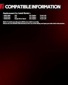 Torchbeam CV Axle Shaft Assembly Compatible with 2006-2013 R-a-n-g-e Rover Sport, 2005-2009 LR3, 2010-2013 LR4, Front Left CV Axle 66-9287