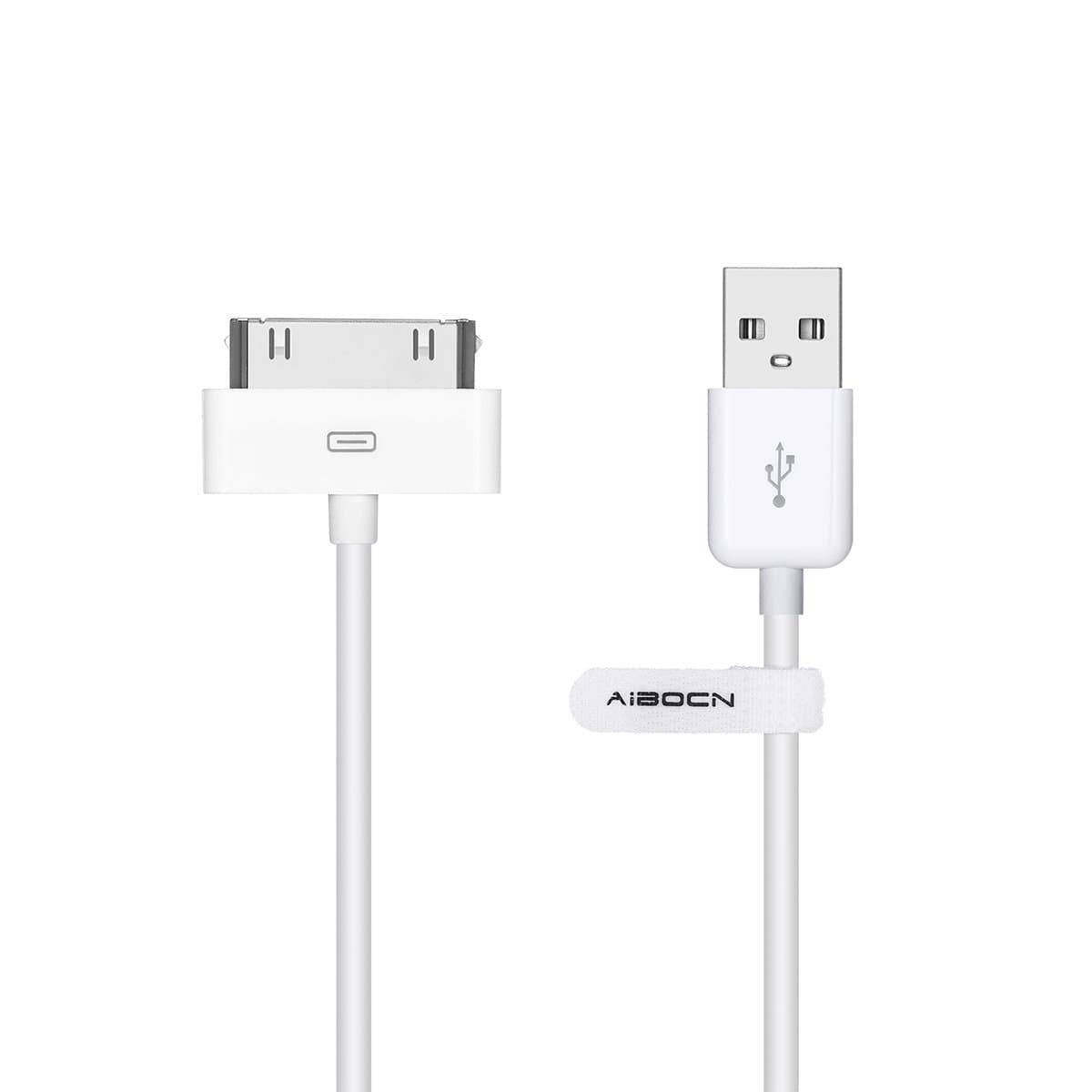 MFi Certified 30 Pin Sync and Charge Dock Cable for iPhone 4 4S / iPad 1 2 3 / iPod Nano/iPod Touch - White