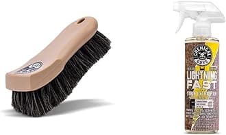 Chemical Guys Leather and Upholstery Cleaning Bundle with Brush and Stain Extractor