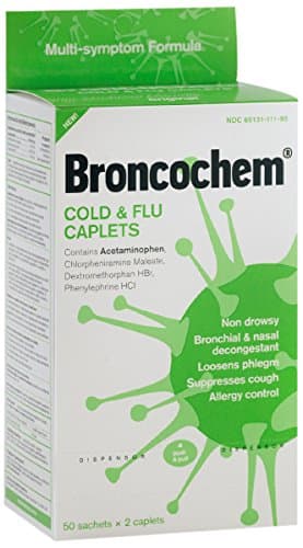 Broncochem Cold and Flu, 2 Count (Pack of 50)
