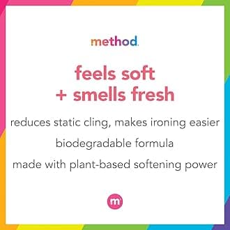 Method Fabric Softener, Ginger Mango, 53.5 Ounces, 45 Loads, 1 pack, Packaging May Vary
